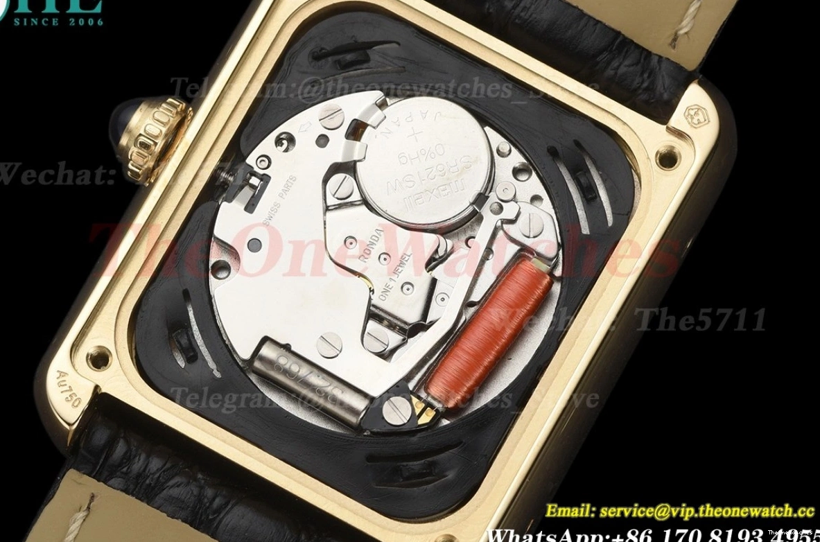 DRF Solo Dial White YG Tank Quartz 24.4mm LE 0301